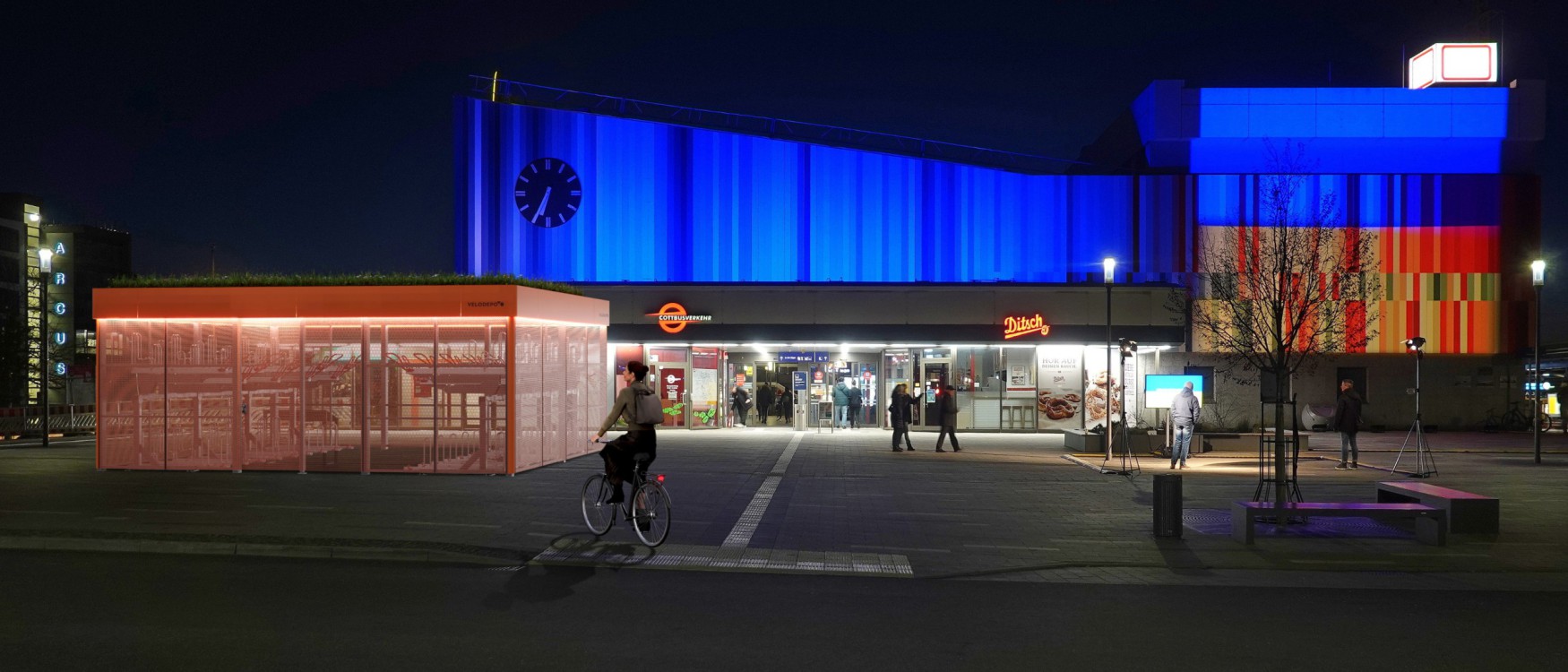 Fahrradgarage im Stadtzentrum